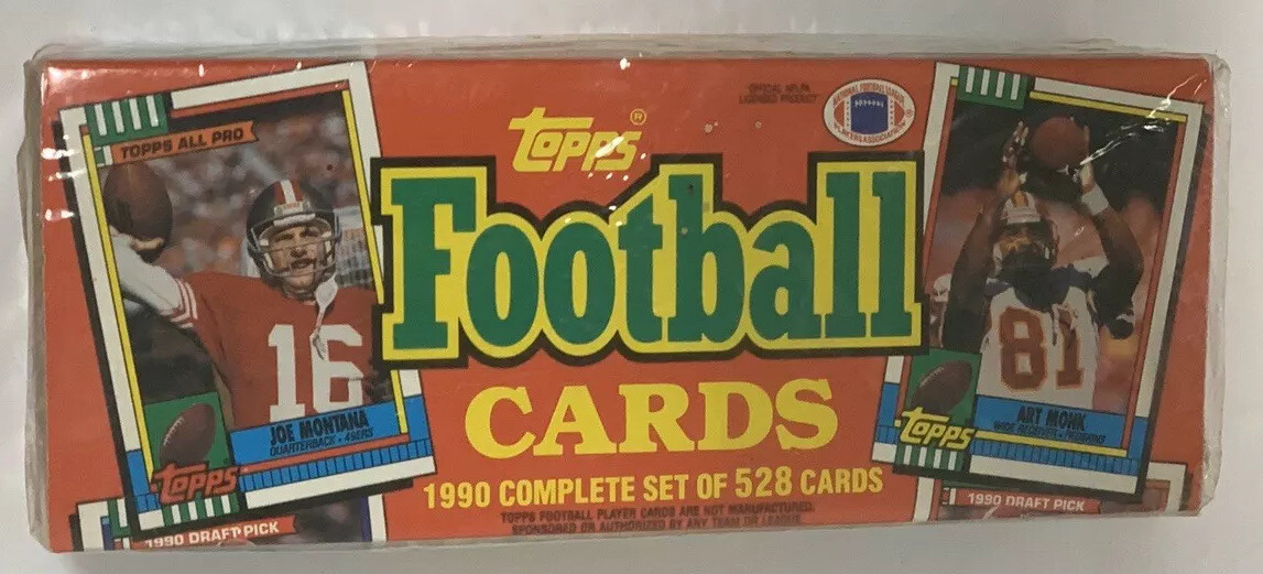 1990 Topps Football Factory Sealed 528 Card Complete Set | eBay