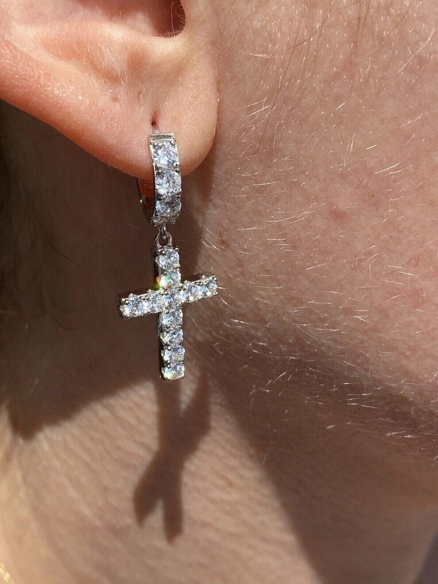 Cross sale ring earring