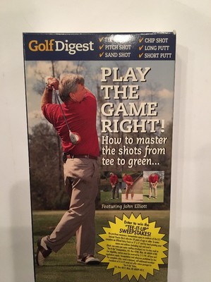 Spiele Das Spiel Richtig! (VHS, 1999) Mit John Elliott (Wie-Tipps) Golf Digest