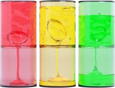 3 X Sensory Ooze Tubes Liquid Timers 3 Colours/Speeds, Calming, Relaxing 12cm