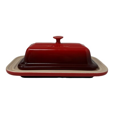 Le Creuset Pc Covered Butter Dish Stoneware Cerise Gradient