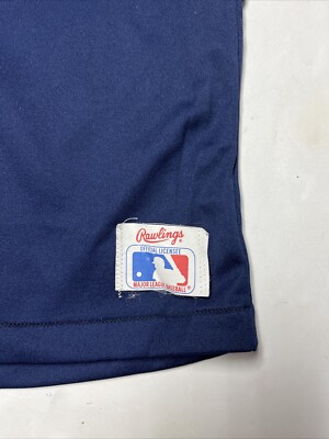 1980s Rawlings USA ヤンキース ユニフォーム MLB Vintage 1980s New York Yankees Blue Jersey Shirt Rawlings Men SZ