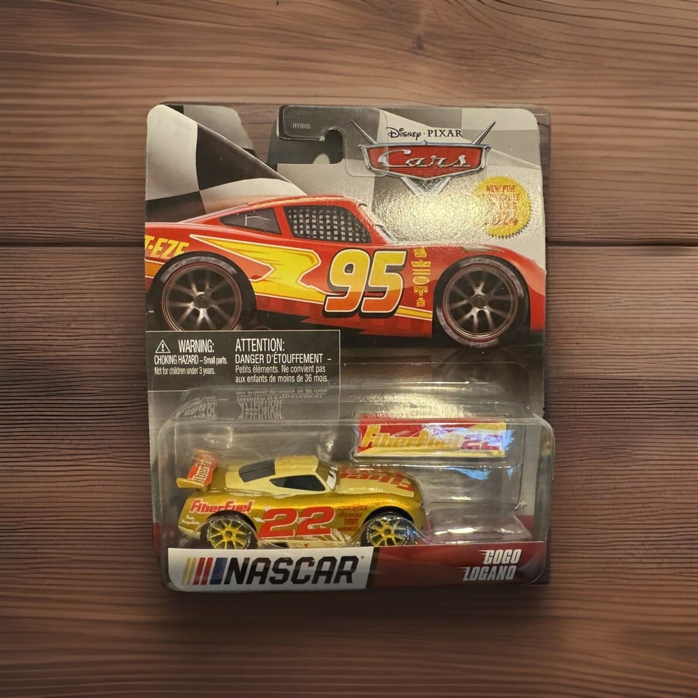Disney Pixar Cars NASCAR Gogo Logano #22 Fiber Fuel Mattel Metal Die cast Toy