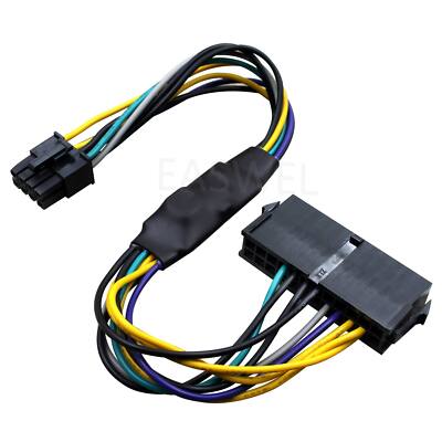 24-Pin to 8-Pin 18AWG ATX Power Supply Adapter Cable for Dell Optiplex Computers