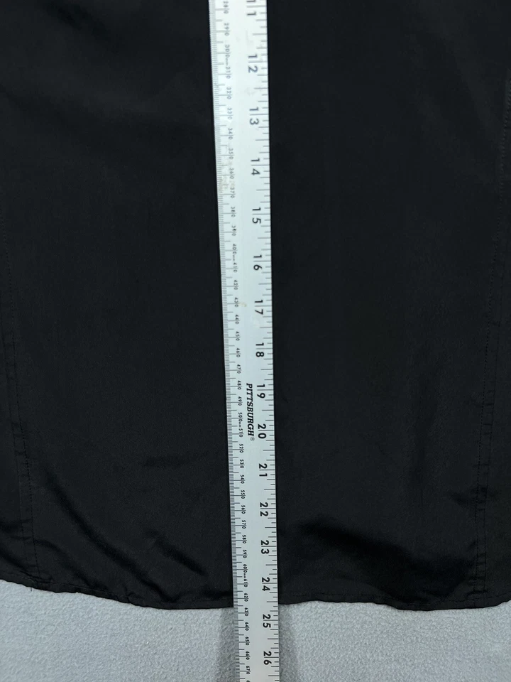 Camisa Jones New York Abotonada Mujer 12 Negra Top Blusa Trabajo Damas Manga 3/4 Foto 3 de 4