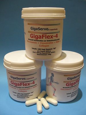 300 Vegi Gelenk-Kombi 4er Glucosamin,Chondroitin,MSM,Collagen 800mg hochdosiert!