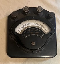 Vintage Weston Electric Model 300 DC Ampere Meter Reed College Physics Dept