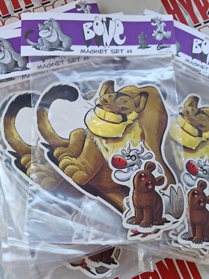 BONE MAGNET SET #5 JEFF SMITH BRAND NEW SEALED 1997 NOS