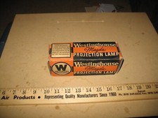 NOS PROJECTOR PROJECTION LAMP BULB WESTINGHOUSE MAZDA 500W 120V BLACK TOP C13D