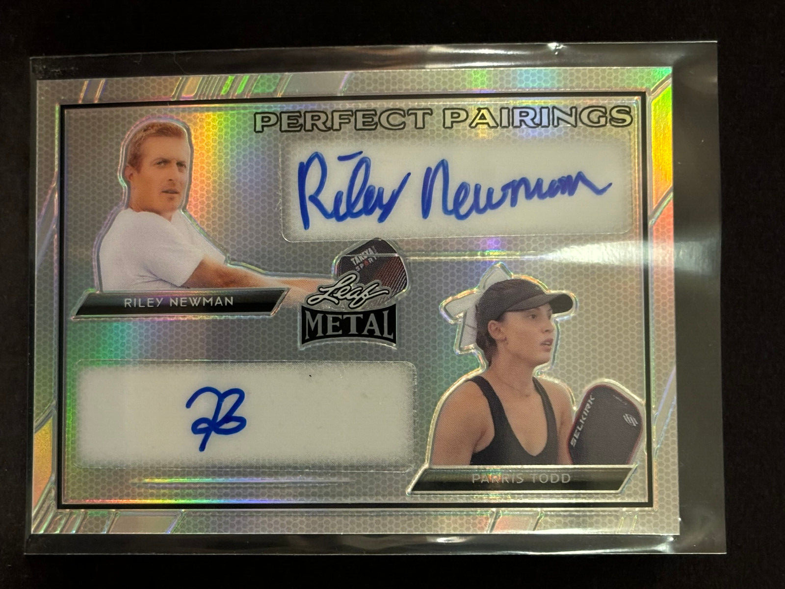2024 Leaf Metal Pairings RILEY NEWMAN/PARRIS TODD Pickleball DUAL AUTO 4/5