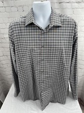 Michael Kors men's size 17 1/2 34/35 Gray button down long sleeve dress shirt