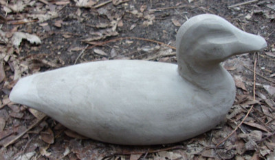Latex duck mold plastic backup plaster cement concrete mould  9''L x 4.5''H x 3.5''