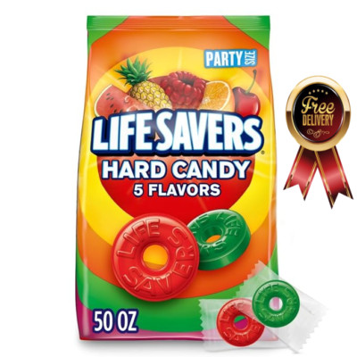LIFE SAVERS Hard Candy 5 Flavors, 50-Ounce Party Size Bag