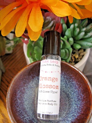New Orange Blossom Type Premium Fragrance Body Oil Roller Ball Bottle - 1/3oz