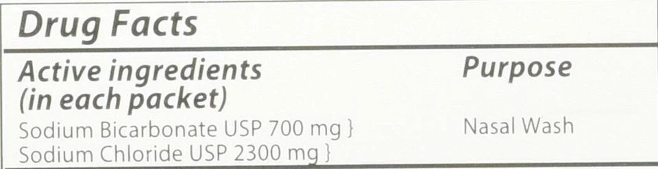 Kit de lavado nasal con botella exprimidora SinuCleanse paquetes de solución salina natural 30 unidades Foto 3 de 3