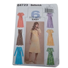 Butterick 4723 Sewing Pattern Misses Dresses Multiple Versions Size 8-14 Uncut