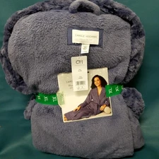NWT Carole Hochman Ladies’ Plush Robe BLUE Size XL Luxuriously Soft 