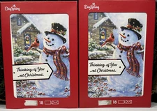 2 NEW Boxes Christmas Holiday Cards DaySpring Snowman with Cardinal