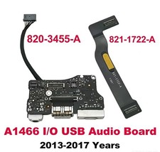 Tested For MacBook Air 13" A1466 DC Power Jack USB Audio Board 2013 2014 2015