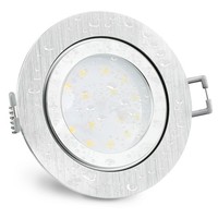 RW-2 Led Bad Einbaustrahler IP44 Alu Rund Led 4W Neutralweiß Deckenlampe Spot