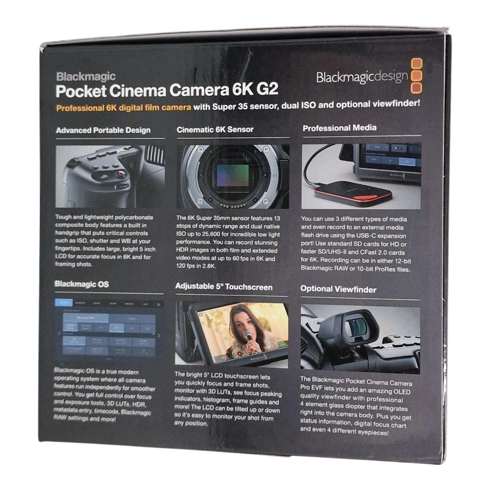 Blackmagicdesign Pocket Cinema Camera G2 – 6K Super 35 – Pro-Video – NEU - Bild 4 von 4