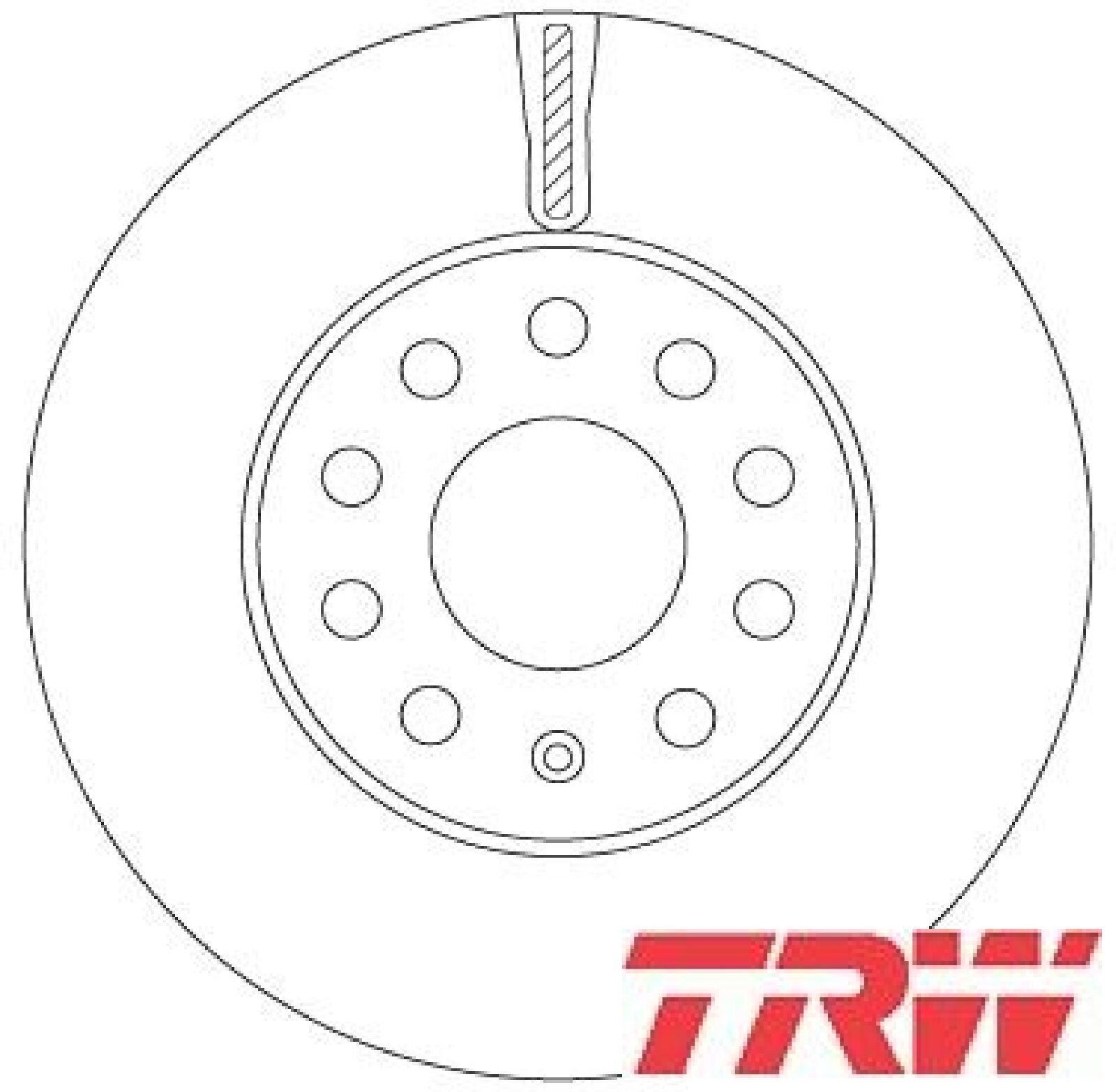 2x Bremsscheibe TRW DF6903S 2 Bremsscheiben Vorderachse Vorne