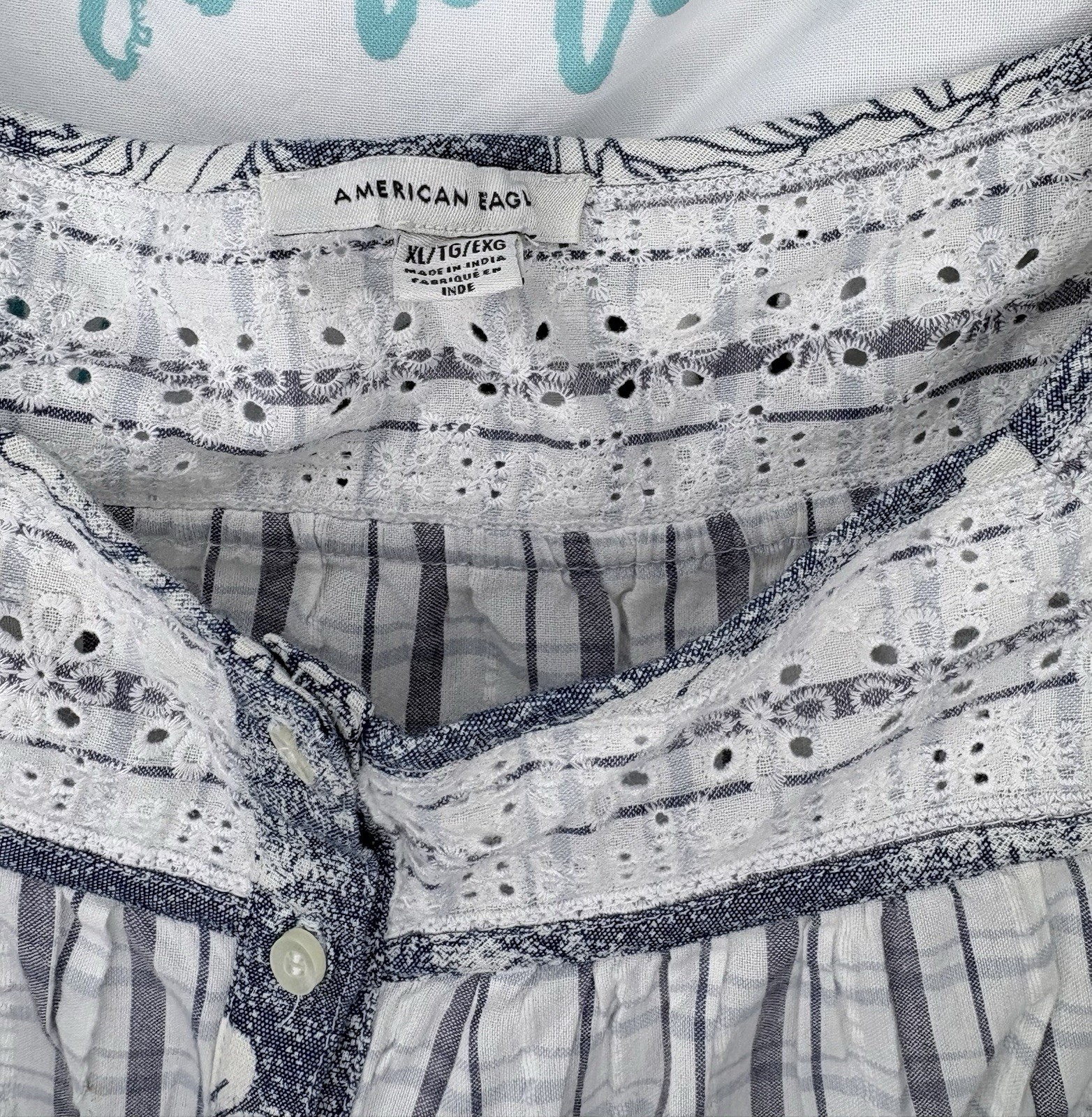 Womens American Eagle AE Summer Button Front Draw… - image 3