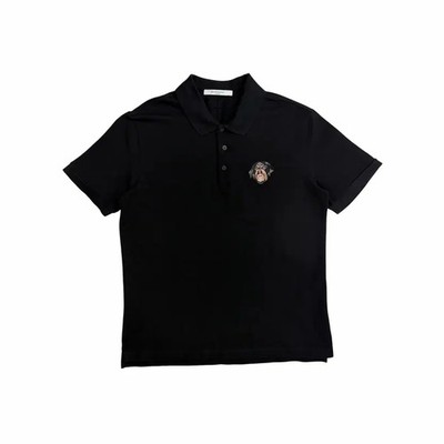 Givenchy polo シャツ Polo in cotton with GIVENCHY Paris gros grain - black in - black