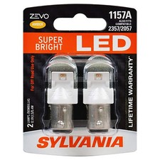 Sylvania 1157 Zevo Led Amber Bulb For Park Turn Lights 2 Bulbs
