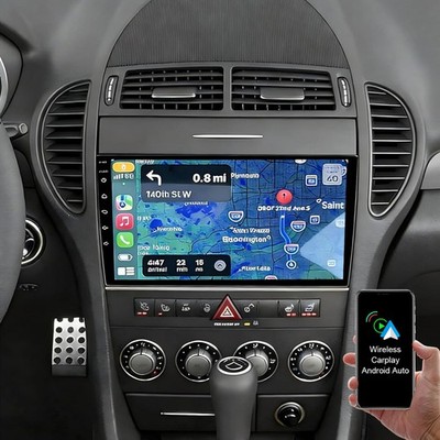 2+64G Android 15 CarPlay GPS Navi Autoradio Für Mercedes-Benz SLK R171 2004-2011