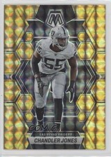 2023 Panini Mosaic Reactive Yellow Mosaic Prizm Chandler Jones #122 0z0v