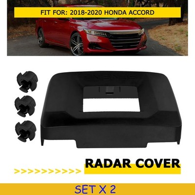 2PCS For Honda Accord 2018-2022 Sensor Distance Milliwave Radar Cover Base+Clips