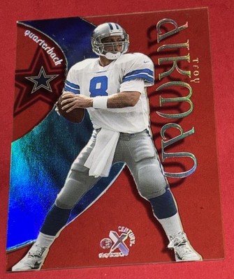 1999 SkyBox E-X Century #39 Troy Aikman Dallas Cowboys HOF Inducted Class 2006