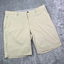Tommy Bahama Chip Shot Islandzone 10 Shorts Mens 38 Tan Performance Nylon Blend
