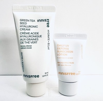 Innisfree Green Tea Seed Hyaluronic Cream Mini Daily UV Defense Sunscreen Lotion