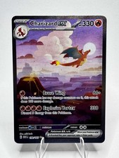 Pokemon Charizard EX Holo carta rara 199/165 SV scarlatto e viola 151