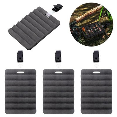 4 Pcs Fly Fishing Rippled Foam Fly Patch for Vest with Cilp Light Weight Foam...