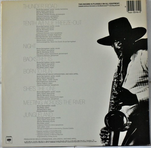 AUDIOPHILE CBS MASTERSOUND HALF SPEED MASTERED BRUCE SPRINGSTEEN Born To Run G/F - Picture 2 of 5