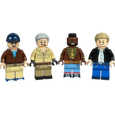 Alpha Team - Alle 4 Custom Minifiguren. Auf Original Lego  Teilen gedruckt.