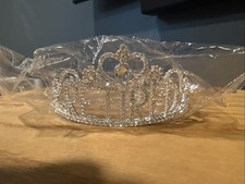 New Retired Tiara , Party Decorations For Retirement Party, Clear Silver Crown
