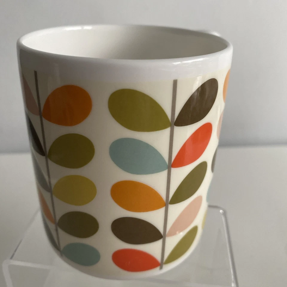 Taza de porcelana de hueso Orla Kiely 300 ml - diseño retro con patrón de varios tallos Foto 3 de 4