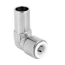 15mm x 10mm Chrome Push Fit Stem Elbows Rad Valve Street Elbows - 1's