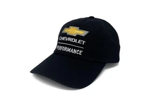 Chevrolet Bowtie Performance Black Hat - Twill Cap w/Adjustable Closure