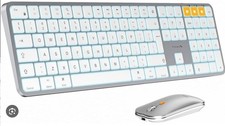 ProtoArc Backlit Bluetooth Keyboard and Mouse for Mac KM100-A