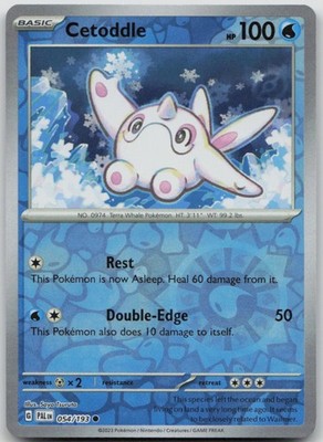 Cetoddle Reverse Holo Common SV02: Paldea Evolved 054/193 NM