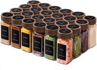 VorratsgläSer GlasbehäLter GewüRzgläSer Eckig 120Ml 24Er Set KüChe Aufbewahrung