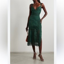 Ulla Johnson Shivani Handmade Cotton and Silk Crochet Dress 0