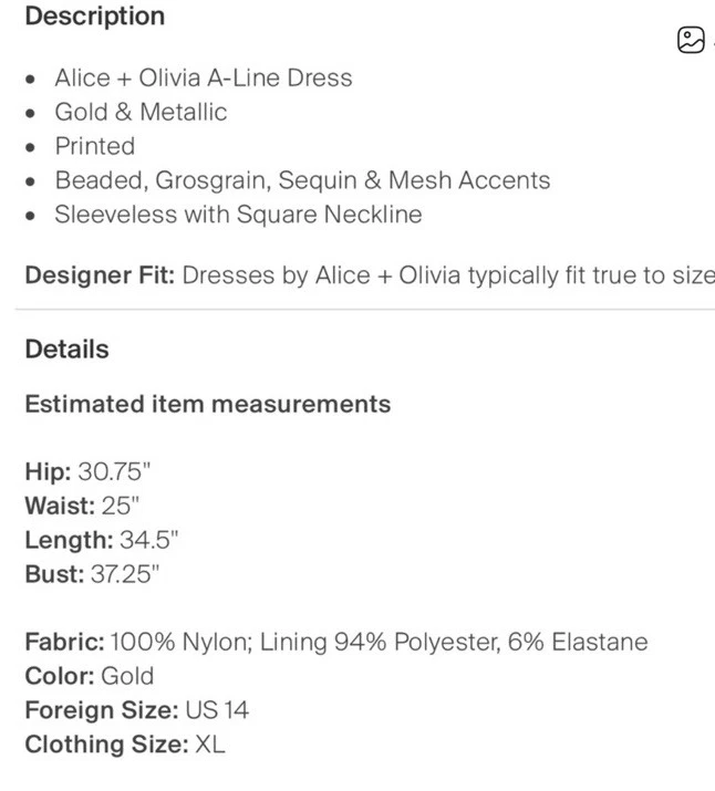 Алиса + Оливия блестками платье - Изображение 4 из 4