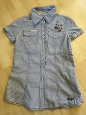 Super Hemd Bluse von Khujo Vintage in Größe M 38, blau weiß gestreift