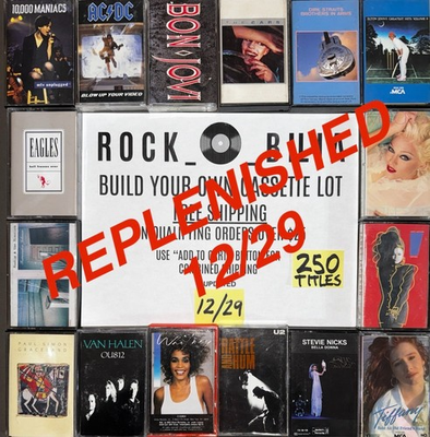 #ad ALL $5 80#x27;s 90#x27;s ROCK POP BUY 5 amp; GET FREE SHIPPING BUILD YOUR CASSETTE TAPE LOT $5.00